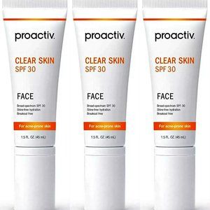 3 Proactiv Clear Skin SPF 30 Sunscreen 1.5fl oz (45mL) - DISTRESSED BOXES